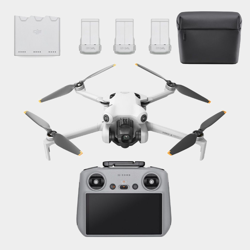 Bundle DJI Mini 4 PRO Fly More Combo, avec les accessoires essentiels